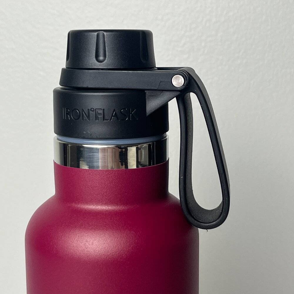 Iron Flask Water Bottle - Stainless Steel 16oz Dark Rainbow - Picture 3 of 4